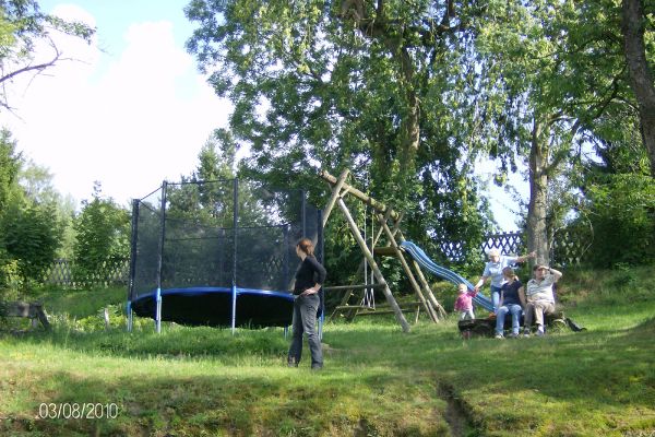 Aussicht auf unseren Spielplatz